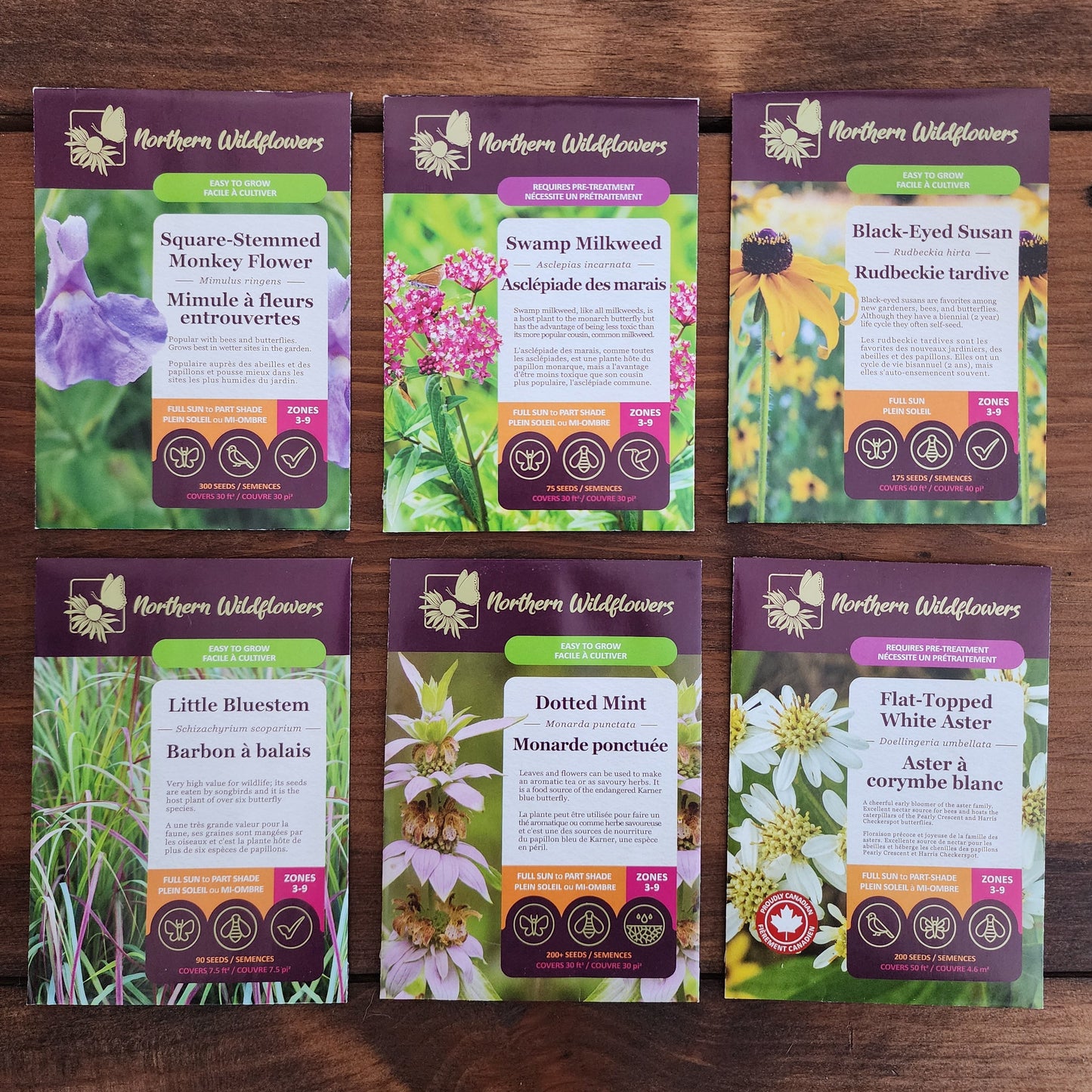 Northern Wildflowers seed collection for butterflies