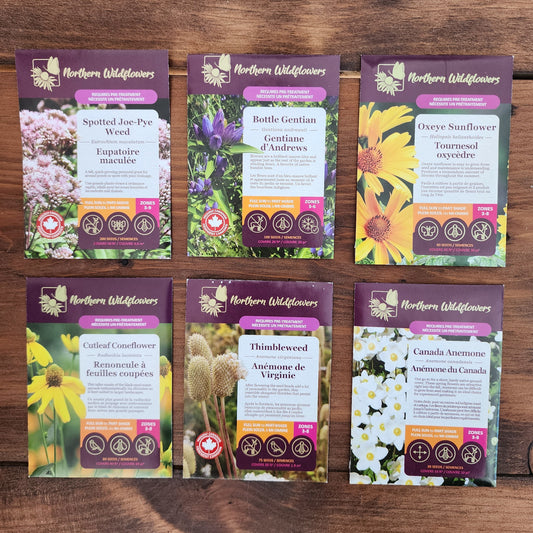 Northern Wildflowers seed collection for deer-resistent native plants.