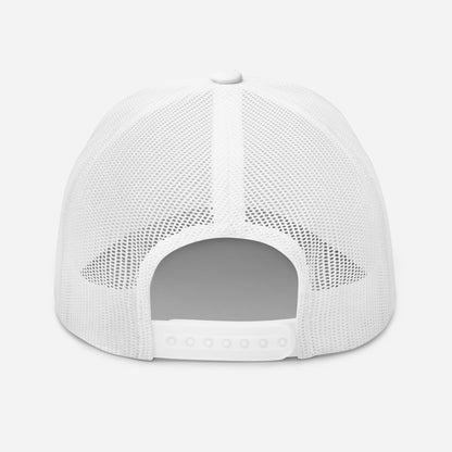 White trucker cap.
