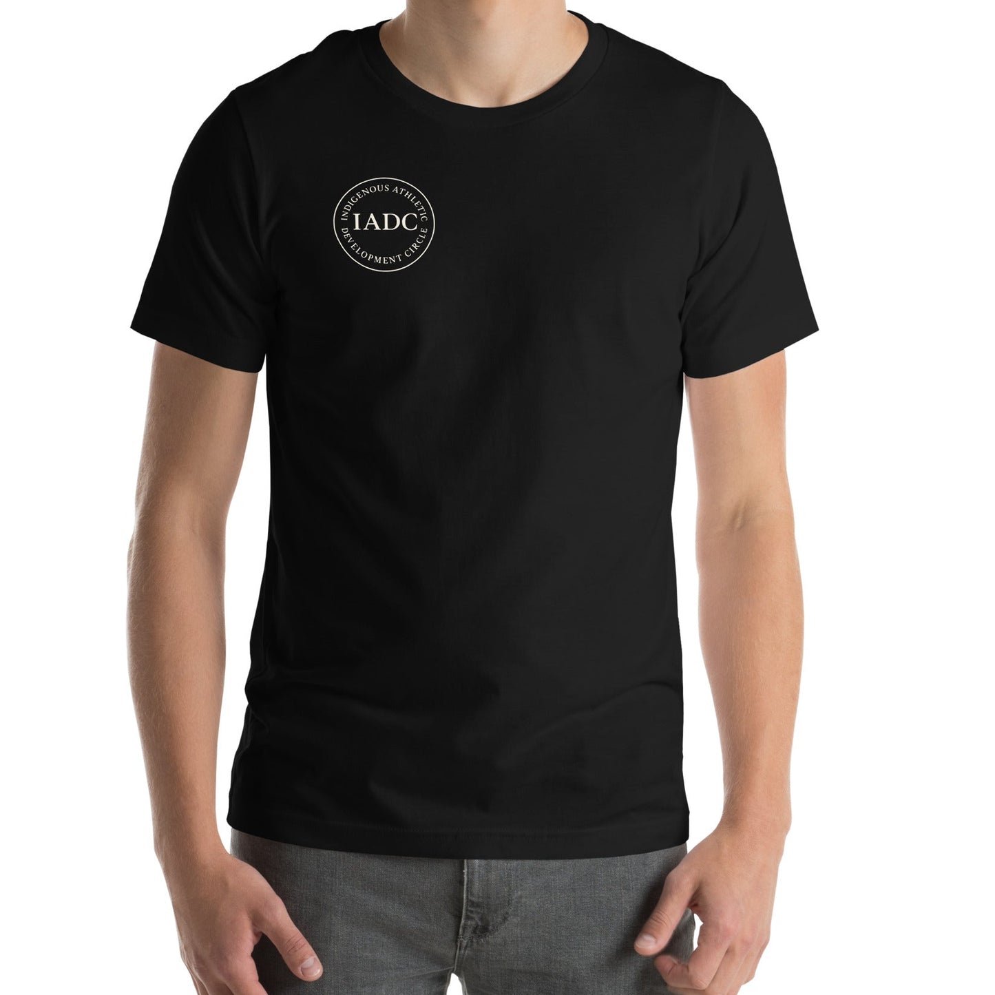 Black t-shirt with IADC logo.